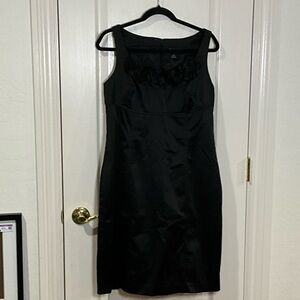 White House Black Market Black Midi Dress